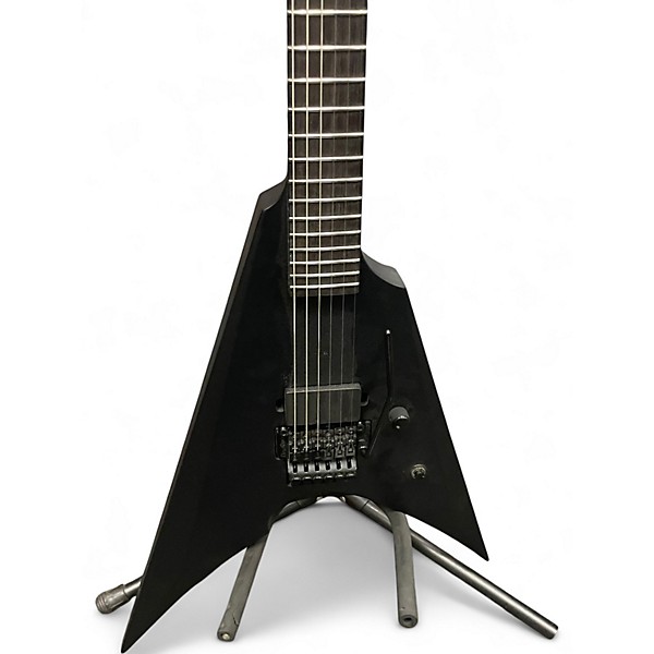 Used ESP LTD Arrow Black Metal Black Solid Body Electric Guitar