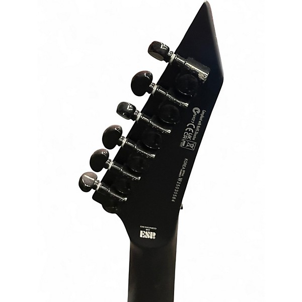 Used ESP LTD Arrow Black Metal Black Solid Body Electric Guitar