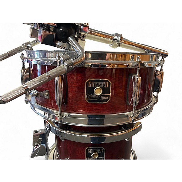 Used Gretsch Drums 5 Piece CATALINA BIRCH Red Drum Kit