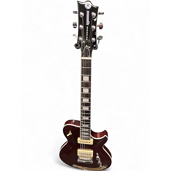 Used Reverend Roundhouse H90 Metallic Bordeaux Solid Body Electric Guitar