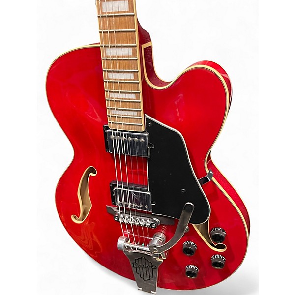 Used Ibanez AFS75T Artcore Bigsby Cherry Hollow Body Electric Guitar