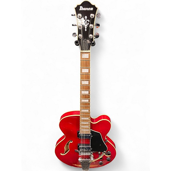 Used Ibanez AFS75T Artcore Bigsby Cherry Hollow Body Electric Guitar