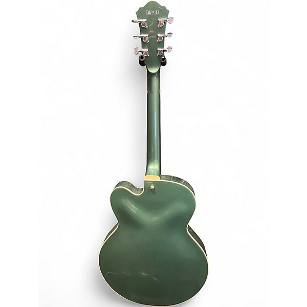 Used Ibanez AF75OLM Olive Green Metallic Solid Body Electric Guitar