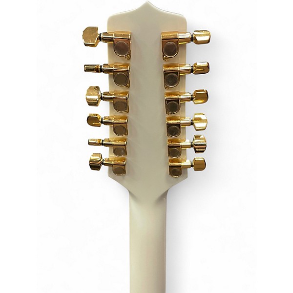 Used Takamine GD37CE Pearl White Acoustic Electric Guitar