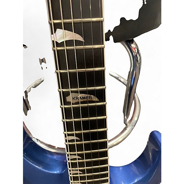 Used Kramer SM1 Blue Solid Body Electric Guitar