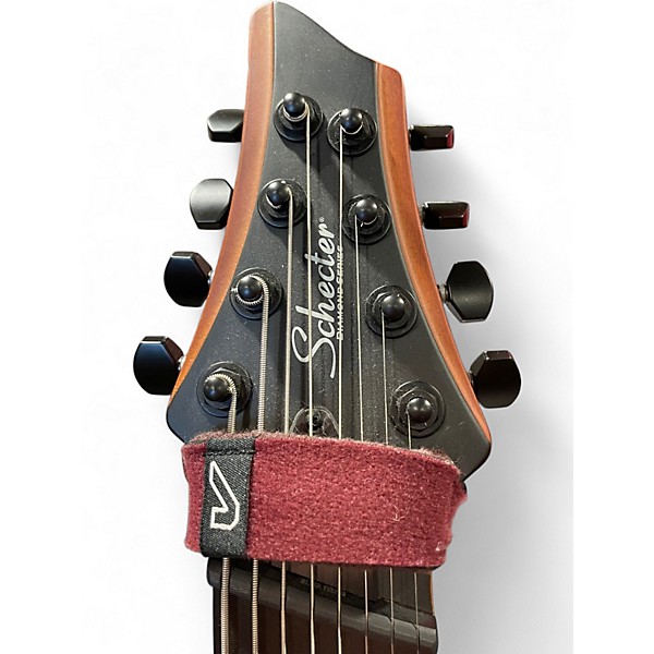 Used Schecter Guitar Research ROB SCALLON C-8 MOCHA DARK ROAST Solid Body Electric Guitar