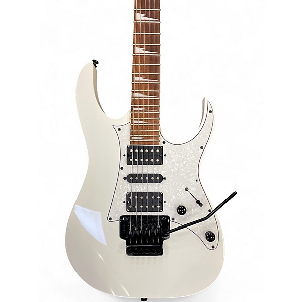 Used Ibanez RG350DXZ White Solid Body Electric Guitar