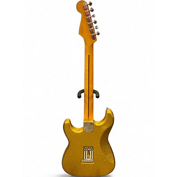 Used Fender Partscaster Gold Glitter Solid Body Electric Guitar