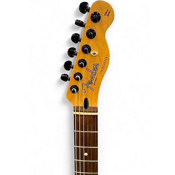 Used Fender Deluxe Series Nashville Power Telecaster Black Solid Body Electric Guitar
