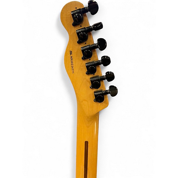 Used Fender Deluxe Series Nashville Power Telecaster Black Solid Body Electric Guitar