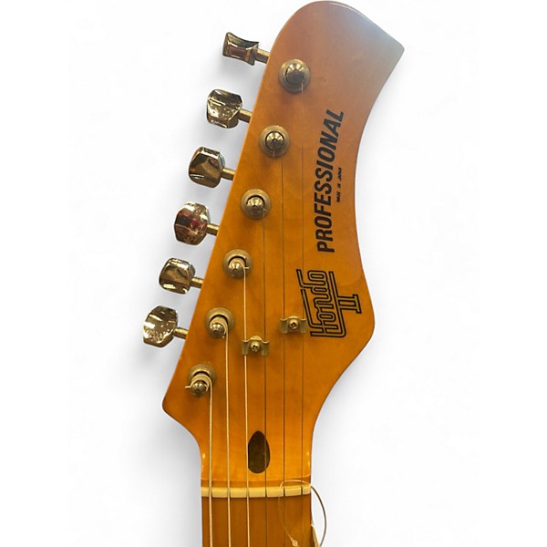 Used Hondo PROFESSIONAL II 3 Tone Sunburst Solid Body Electric Guitar