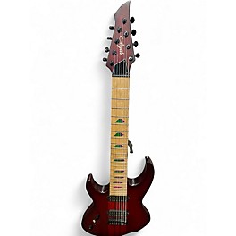 Used Agile INTREPID 8 STRING LH Trans Crimson Red Solid Body Electric Guitar