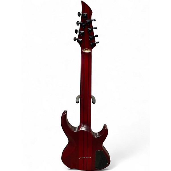 Used Agile INTREPID 8 STRING LH Trans Crimson Red Solid Body Electric Guitar