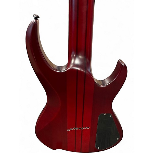 Used Agile INTREPID 8 STRING LH Trans Crimson Red Solid Body Electric Guitar