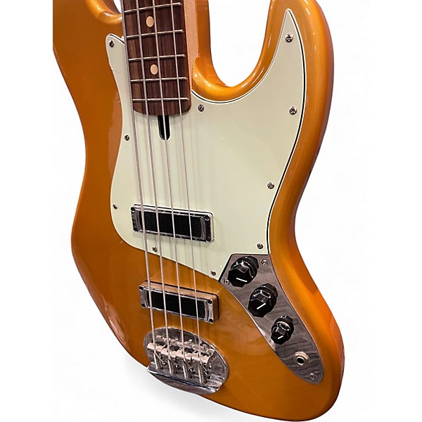 Used Lakland Skyline Series J Sonic 4 Aztec Gold Electric Bass Guitar