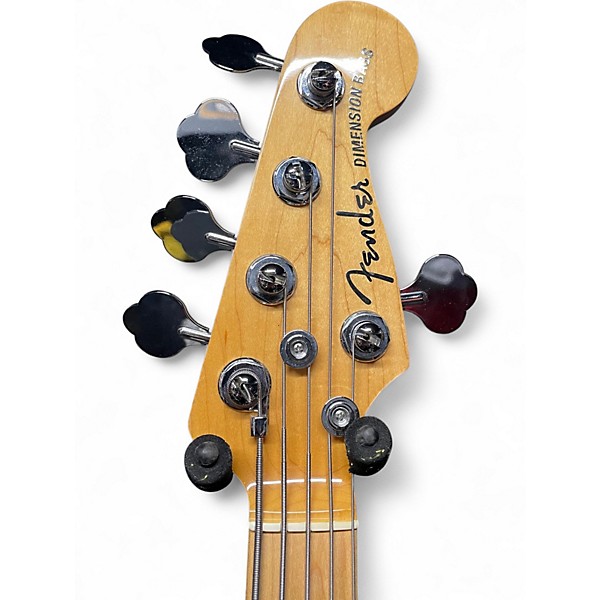 Used Fender American Deluxe Dimension Bass V HH Natural Electric Bass Guitar