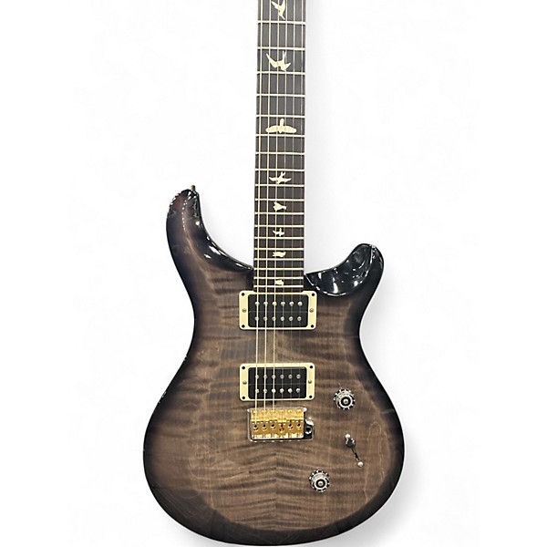 Used 2024 PRS S2 Custom 24 Trans Black Solid Body Electric Guitar