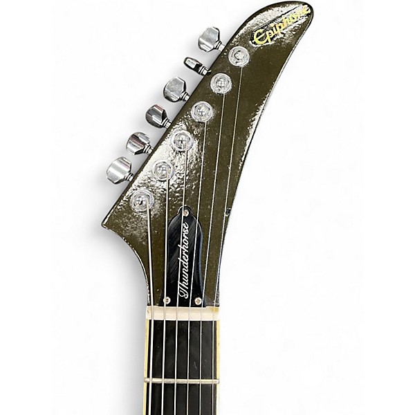 Used Epiphone Explorer Silverburst Solid Body Electric Guitar