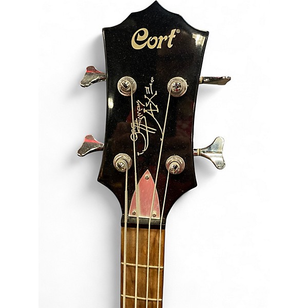 Used Cort Gene Simmons AXE Ebony Electric Bass Guitar