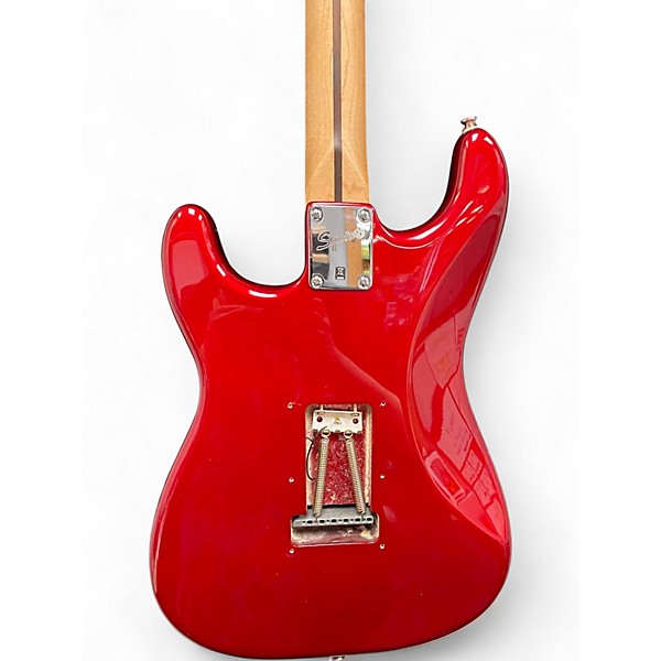 Used Squier Affinity Stratocaster Cherry Red Solid Body Electric Guitar