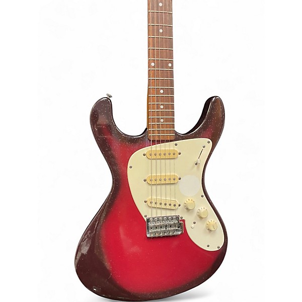 Used Danelectro Dan-o-Blaster red sparkle Solid Body Electric Guitar