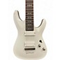Used Schecter Guitar Research Demon 7 String White Solid Body Electric Guitar