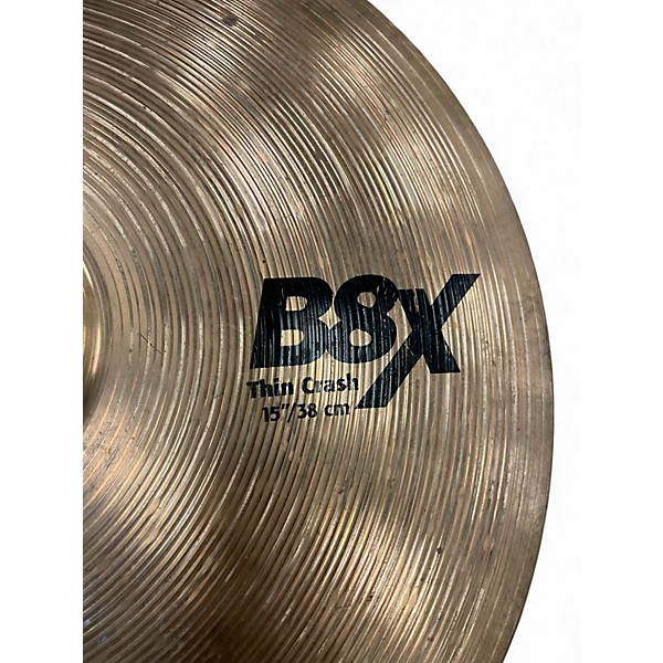 Used SABIAN 15in B8x Thin Crash Cymbal
