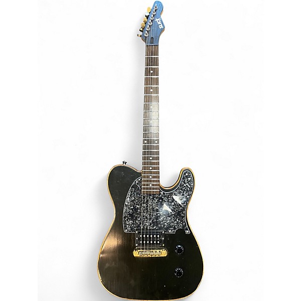 Used Slick Telecaster Black Solid Body Electric Guitar