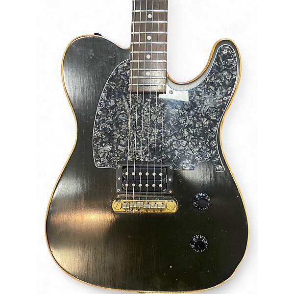 Used Slick Telecaster Black Solid Body Electric Guitar