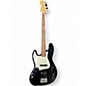 Used Fender Standard Jazz Bass Left Handed Black Electric Bass Guitar thumbnail