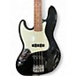 Used Fender Standard Jazz Bass Left Handed Black Electric Bass Guitar