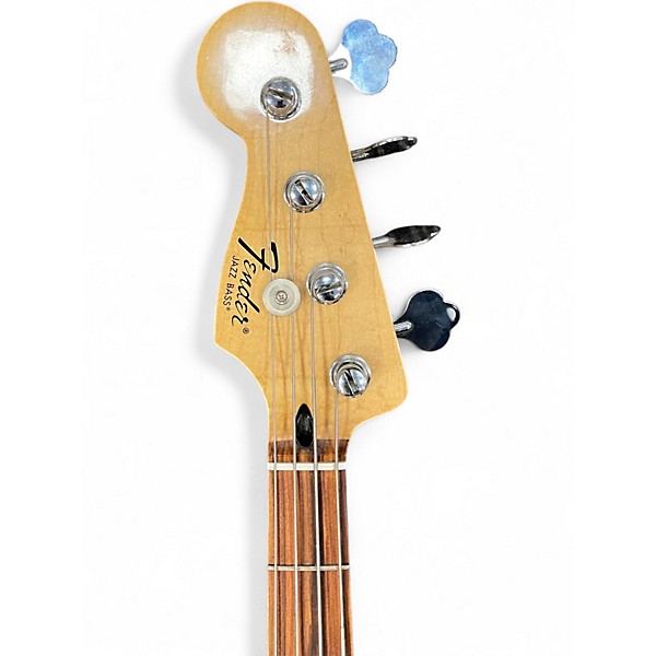 Used Fender Standard Jazz Bass Left Handed Black Electric Bass Guitar