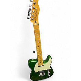 Used Fender Player Plus Telecaster Metallic Green Solid Body Electric Guitar