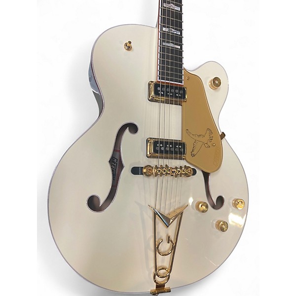 Used Gretsch Guitars G6136-55vs Vintage Select Edition '55 Falcon Vintage White Hollow Body Electric Guitar