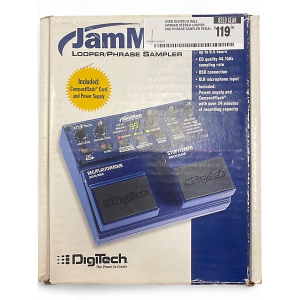 Used DigiTech JML2 JamMan Stereo Looper and Phrase Sampler Pedal