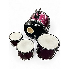 Used Ludwig 4 Piece Accent CS Purple Drum Kit
