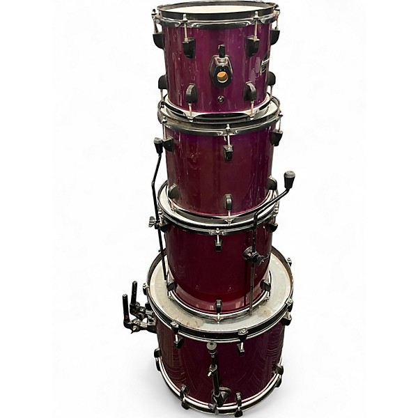 Used Ludwig 4 Piece Accent CS Purple Drum Kit