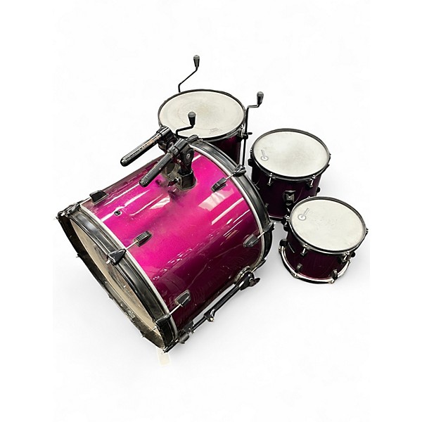 Used Ludwig 4 Piece Accent CS Purple Drum Kit