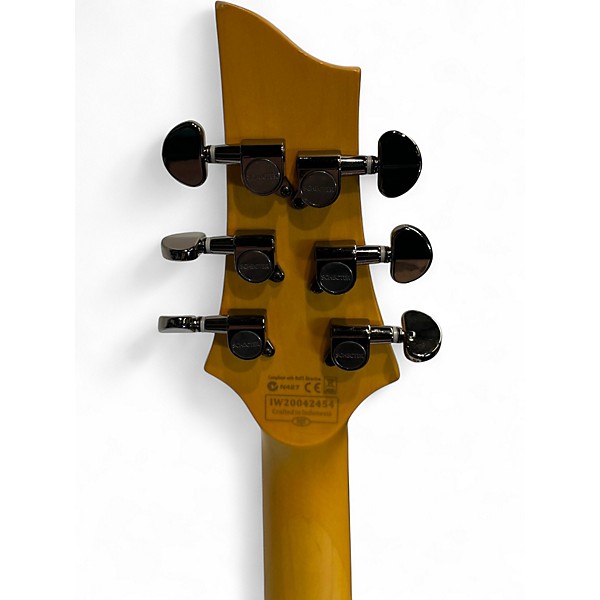 Used Schecter Guitar Research Damien 6 Black Solid Body Electric Guitar