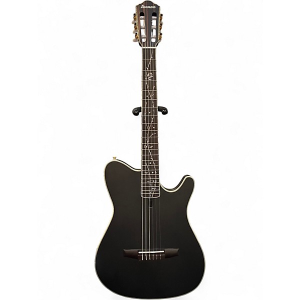 Used Ibanez TOD10N Black Classical Acoustic Electric Guitar