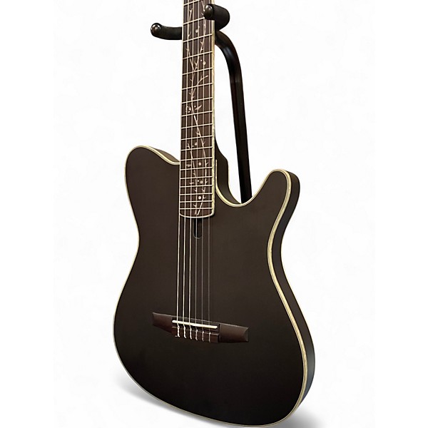 Used Ibanez TOD10N Black Classical Acoustic Electric Guitar