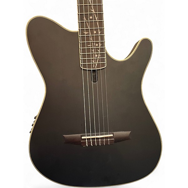 Used Ibanez TOD10N Black Classical Acoustic Electric Guitar
