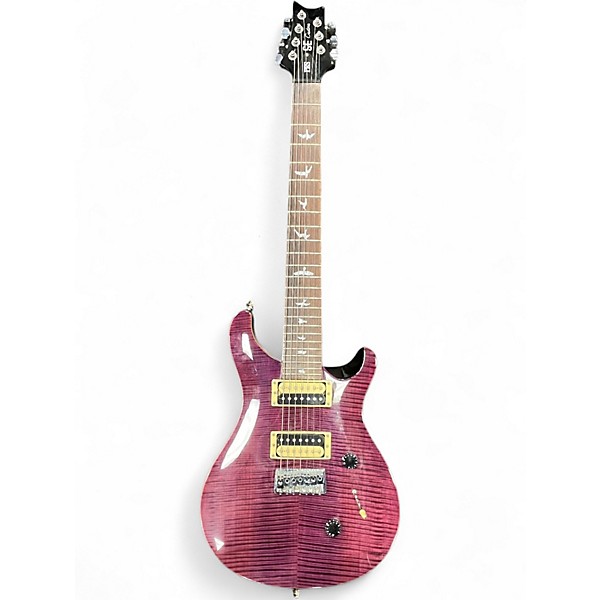 Used PRS SE CUSTOM 24 7 Pink Solid Body Electric Guitar