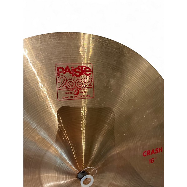 Used Paiste 16in 2002 Crash Cymbal