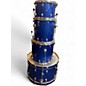 Used Ludwig 4 Piece Centennial Zep Blue Sparkle blue sparkle Drum Kit thumbnail