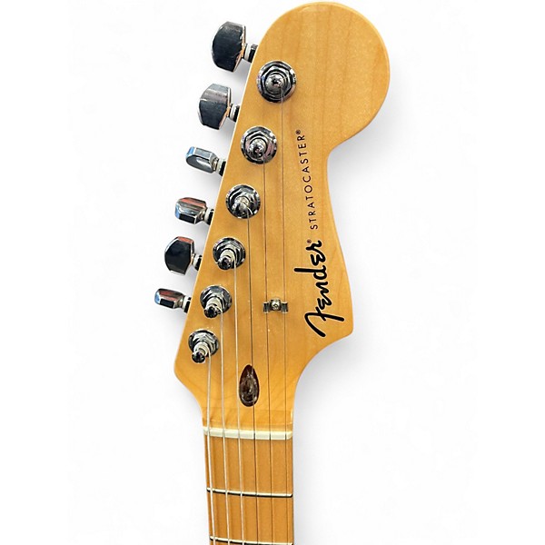 Used Fender Player Stratocaster Left Handed Olympic White Solid Body Electric Guitar