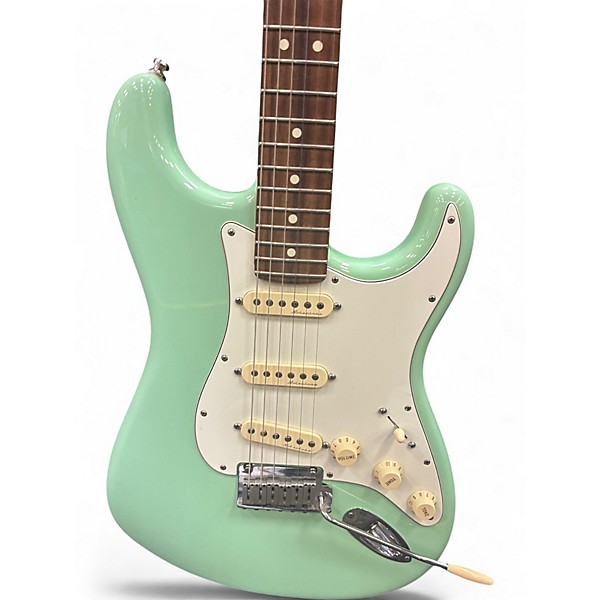 Used Fender Artist Series Jeff Beck Stratocaster Surf Green Solid Body Electric Guitar