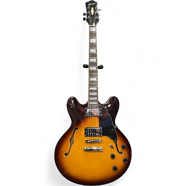 Used Grote Full Scale Electric Guitar 2 Color Sunburst Hollow Body Electric Guitar