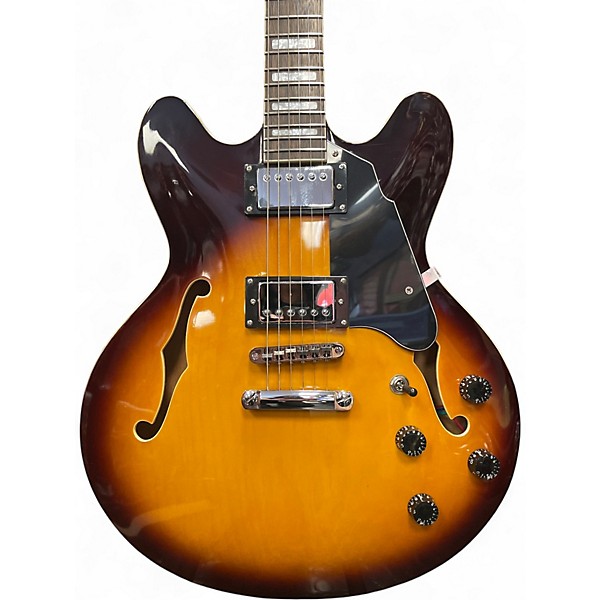 Used Grote Full Scale Electric Guitar 2 Color Sunburst Hollow Body Electric Guitar