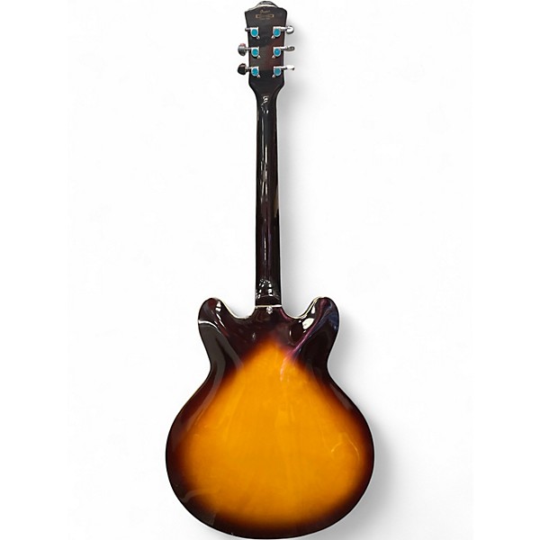 Used Grote Full Scale Electric Guitar 2 Color Sunburst Hollow Body Electric Guitar